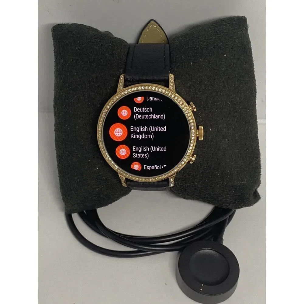 Fossil Gen 4 Authentic Digital Dial Smart Watch Custom Band FTW6015 AB443